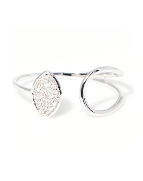 Caratelli Bague Luna Diamant 0.086 ct or blanc