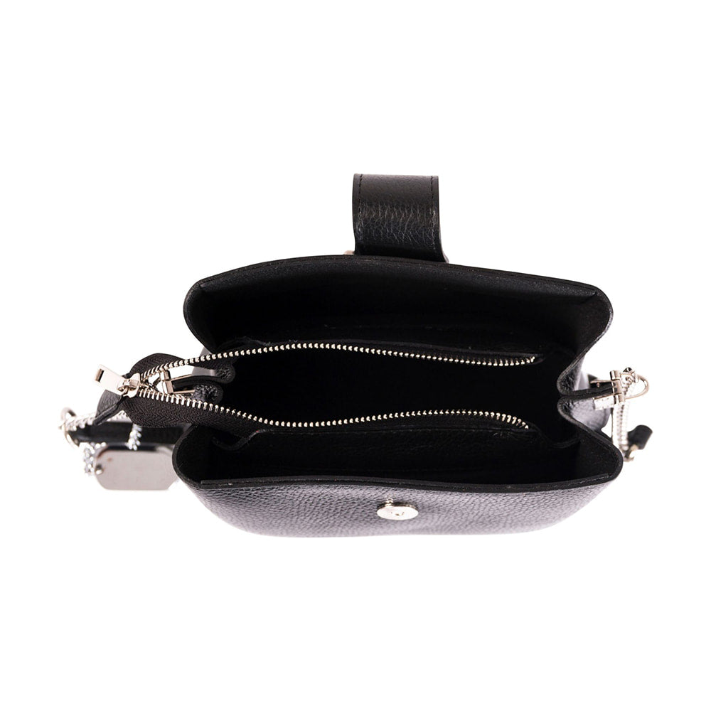 Anna Morellini - Sac à bandoulière Ciosa - 100% cuir - noir