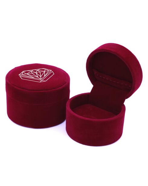 Caratelli Bague Océane Diamants 0.09 ct & Saphir 0.30 ct or blanc