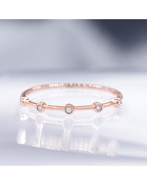Caratelli Bague Ensemble Diamant 0.03 ct or rose