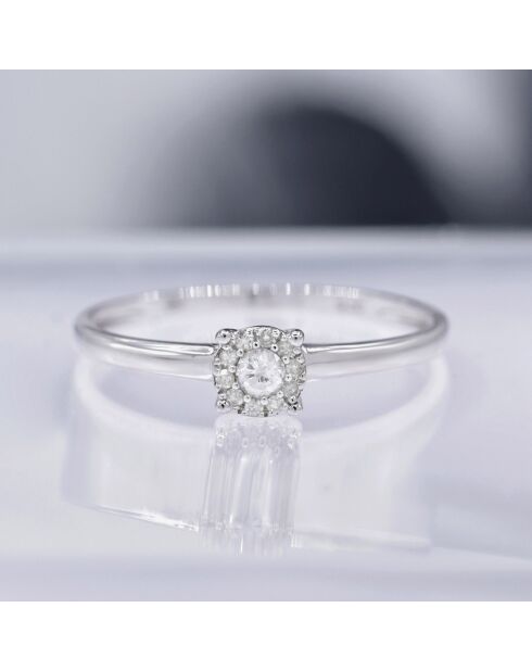 Caratelli Bague Akna Diamants 0.11 ct or blanc
