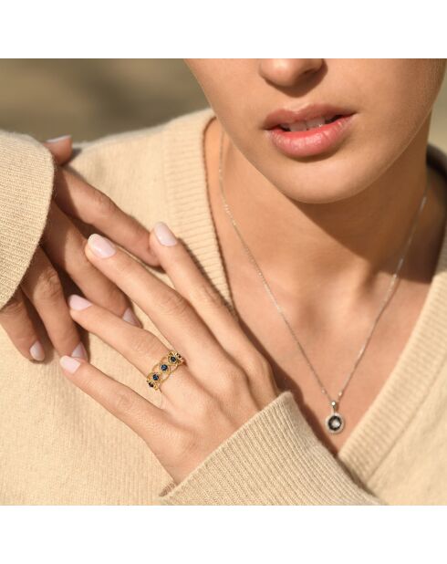 Caratelli Bague Amoro Saphir 0.825 ct or jaune