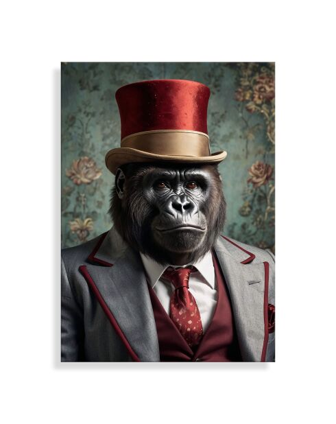 Impression Acrylique Gorilla Noblesse Parade Multicolore