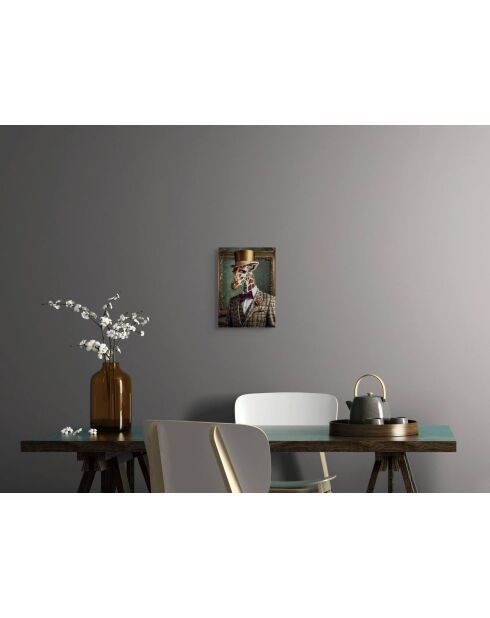 Impression Acrylique Giraffe Noblesse Parade Multicolore