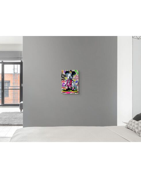 Impression Acrylique Mouse Robot Pop Art Multicolore