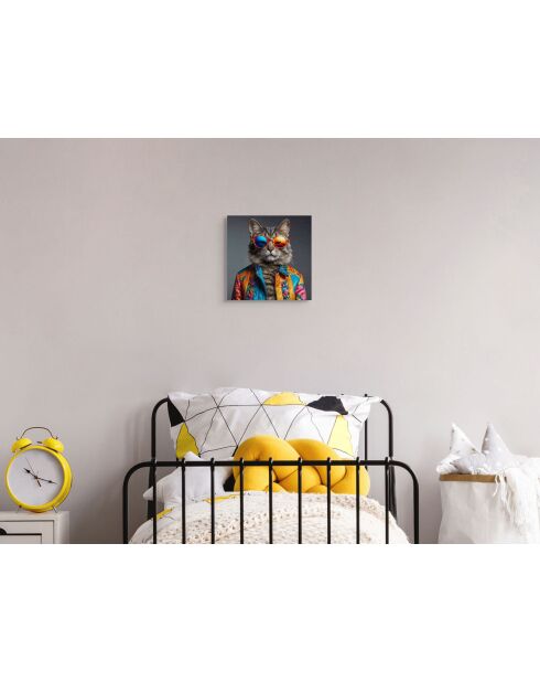 Impression Acrylique Cat Trendy Parade Multicolore