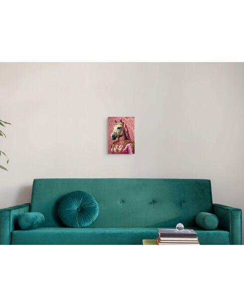 Impression Acrylique Cheval de Parade Rose Impérial Rose