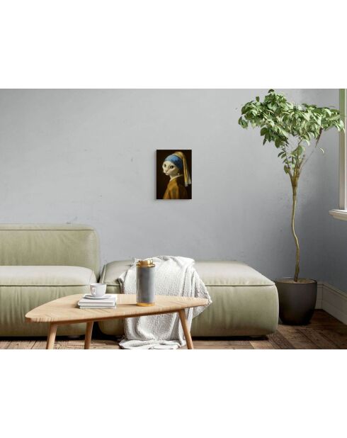 Impression Acrylique La Jeune Fille à La Perle Multicolore