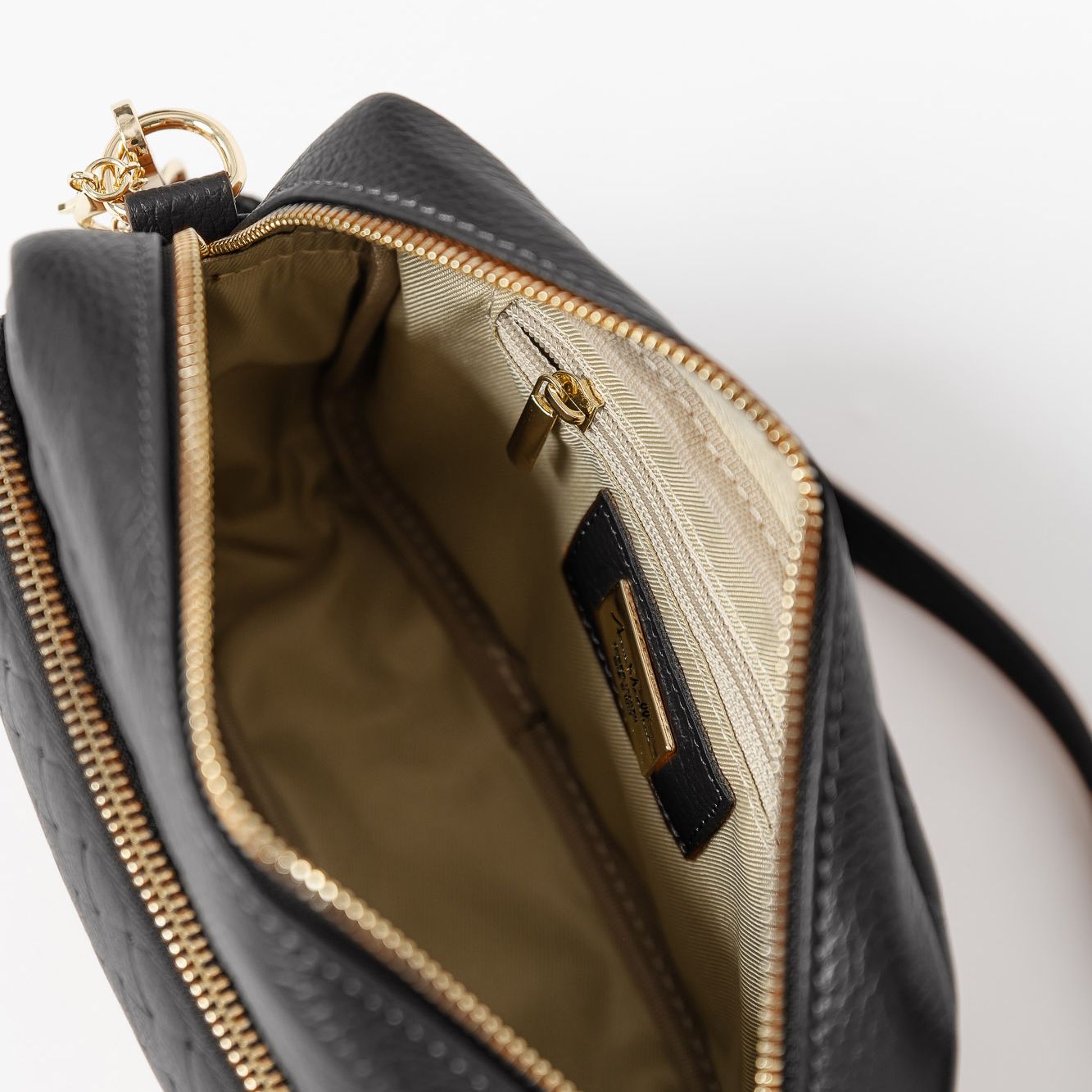 Anna Morellini - Sac à bandoulière Colomba - cuir - noir