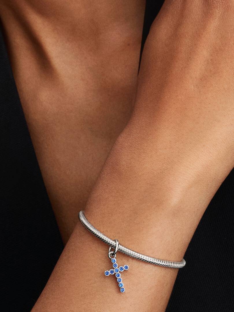 Charm Pendant Croix Argent Massif