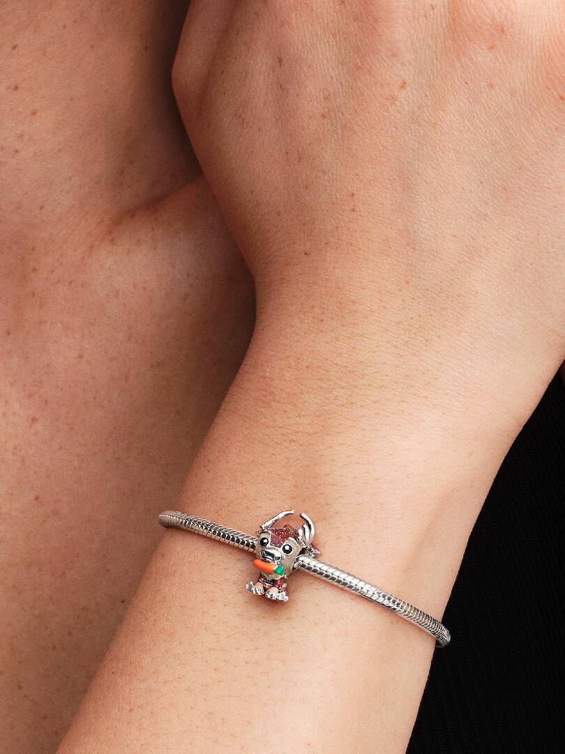 Charm Disney La Reine des Neiges Sven Argent Massif