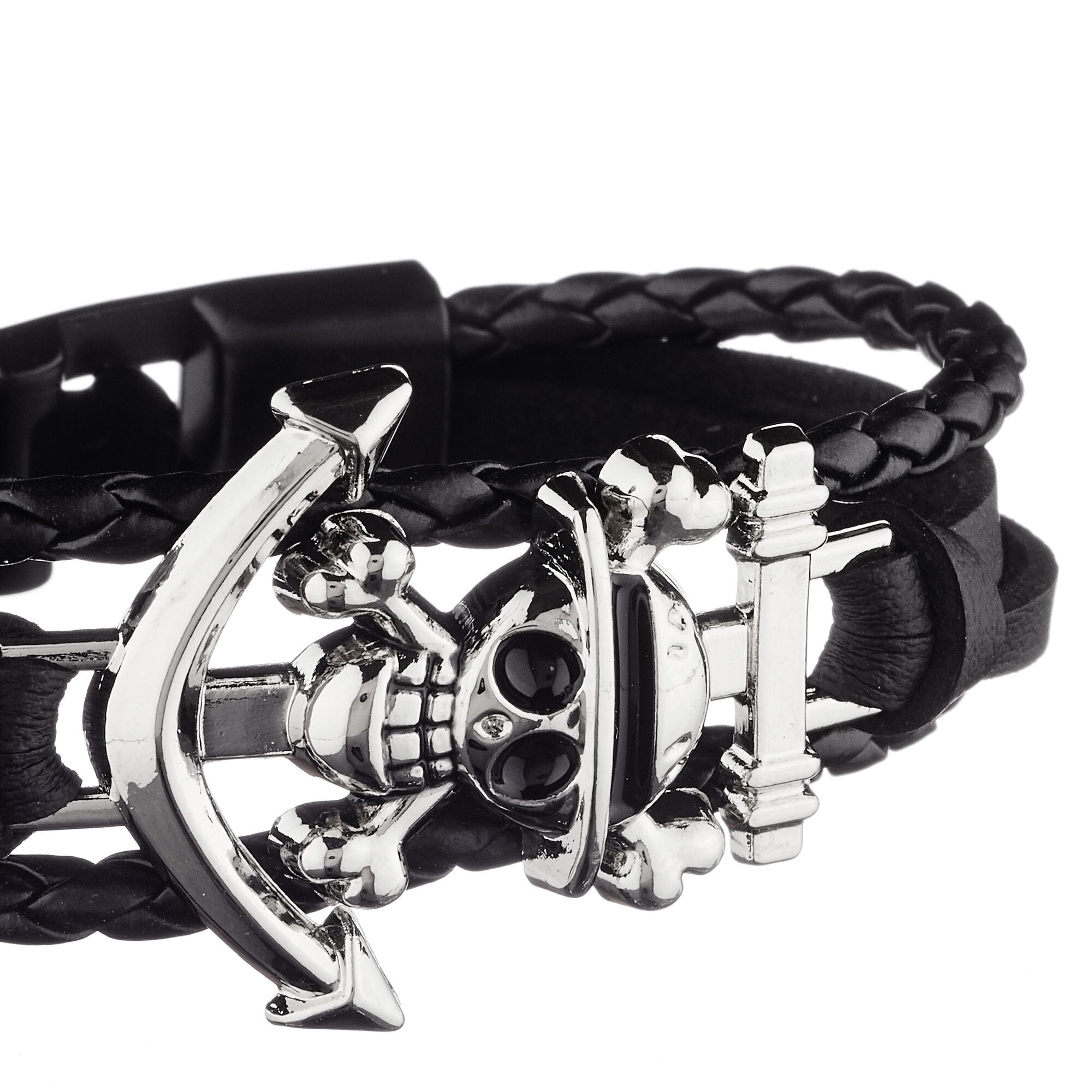 Bracelet Pigalle - cuir - noir