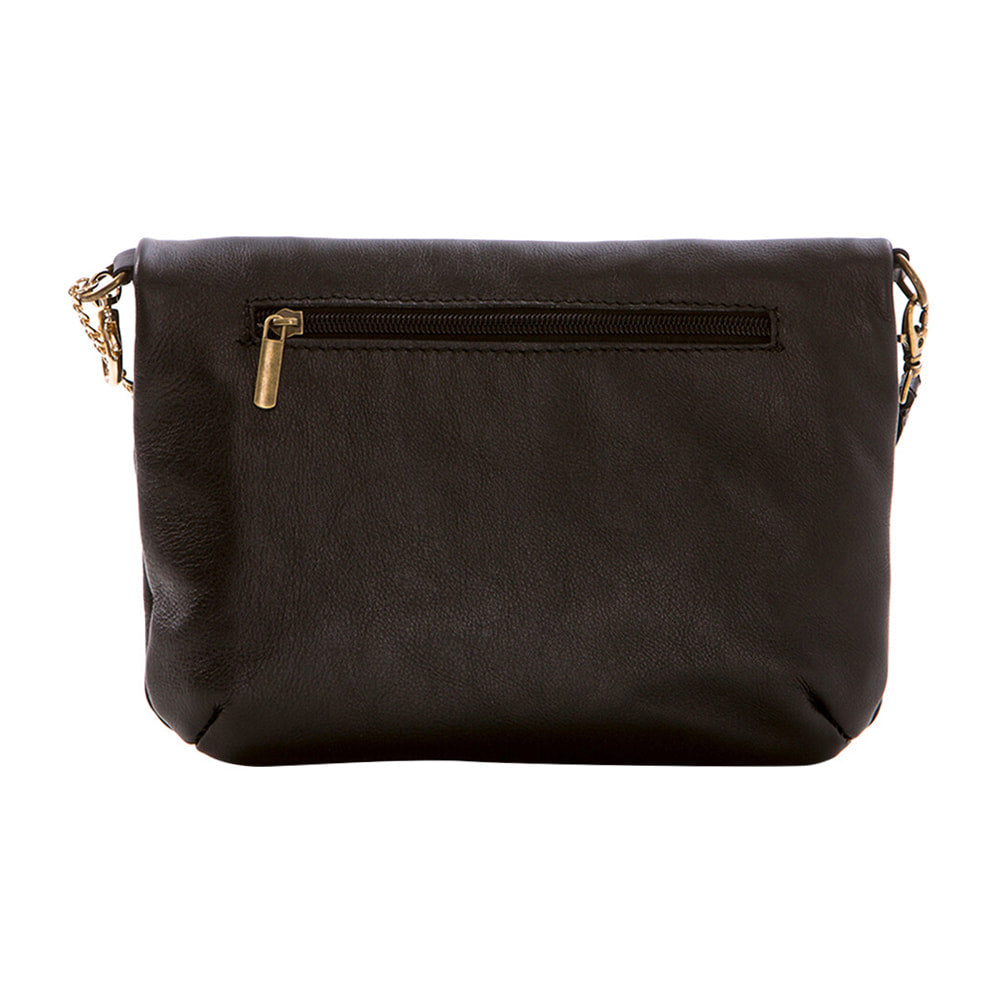 Anna Morellini - Sac à bandoulière Alice - 100% cuir - marron foncé