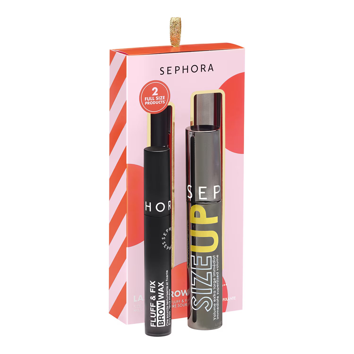 KIT DUO CILS ET SOURCILS - Mascara Size Up + Cire sourcils fixante