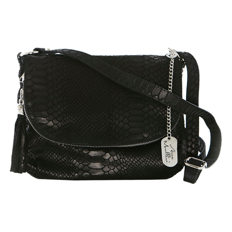 Anna Morellini - Sac à bandoulière Elena - 100% cuir - noir