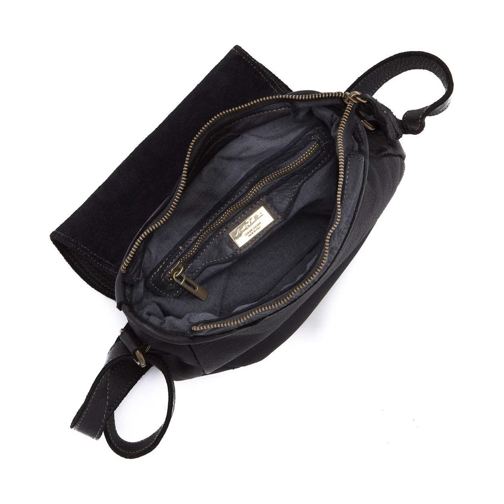 Anna Morellini - Sac à bandoulière Luigia - cuir - noir