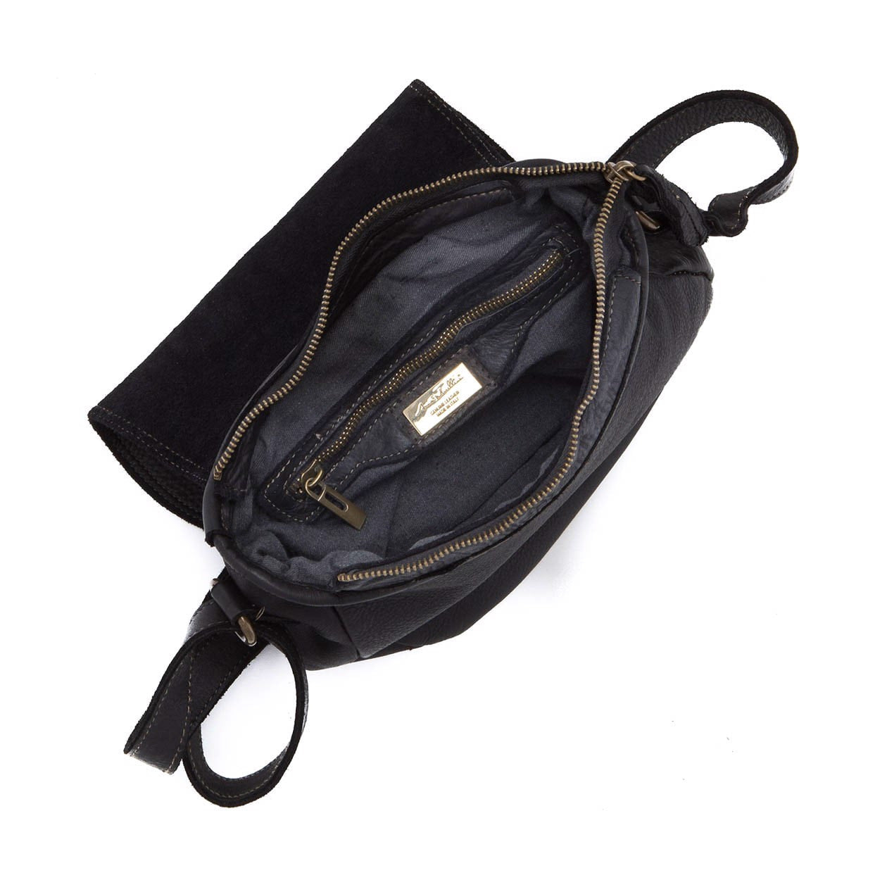 Anna Morellini - Sac à bandoulière Luigia - cuir - noir