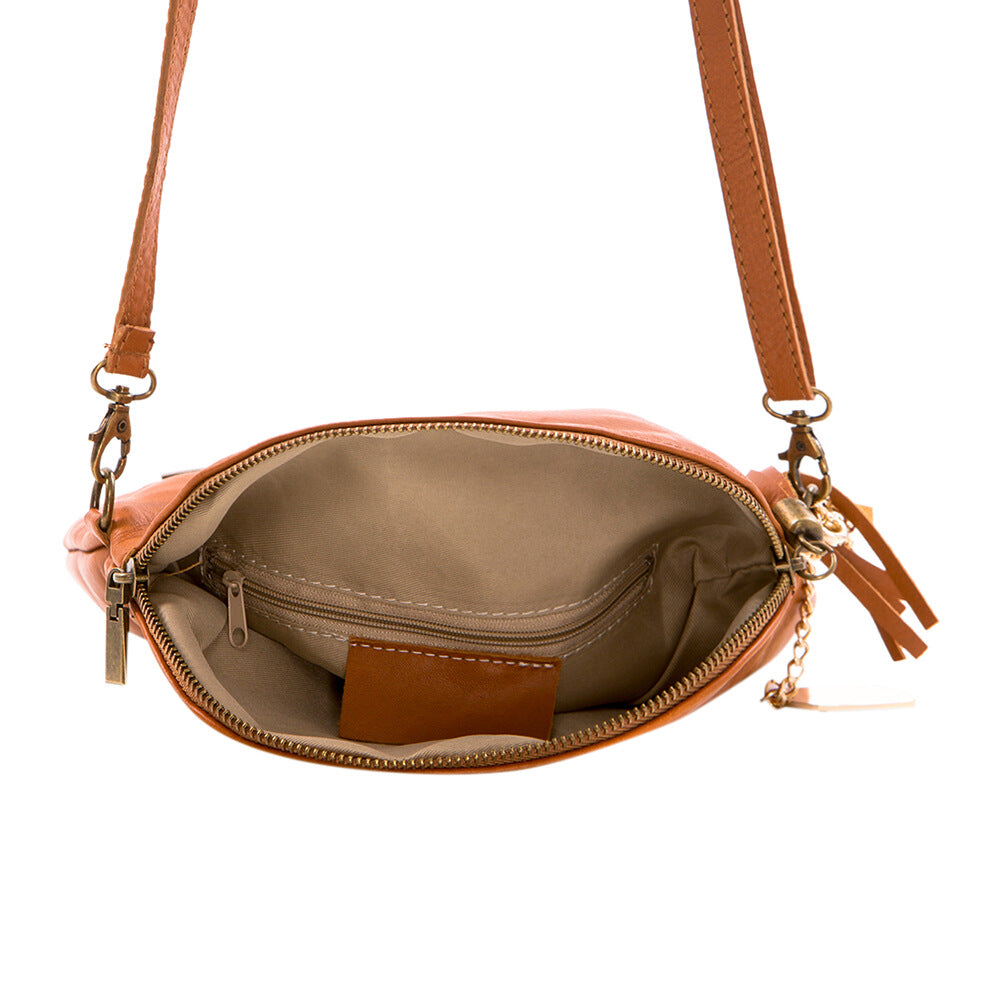 Anna Morellini - Sac à bandoulière Alice - 100% cuir - camel