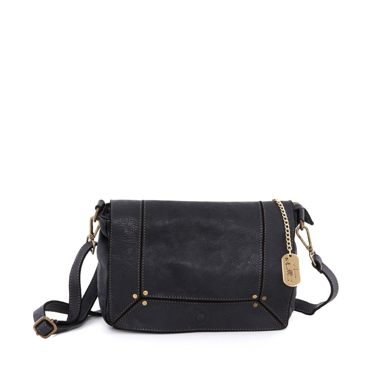 Anna Morellini - Sac à bandoulière Leandra - 100% cuir - noir