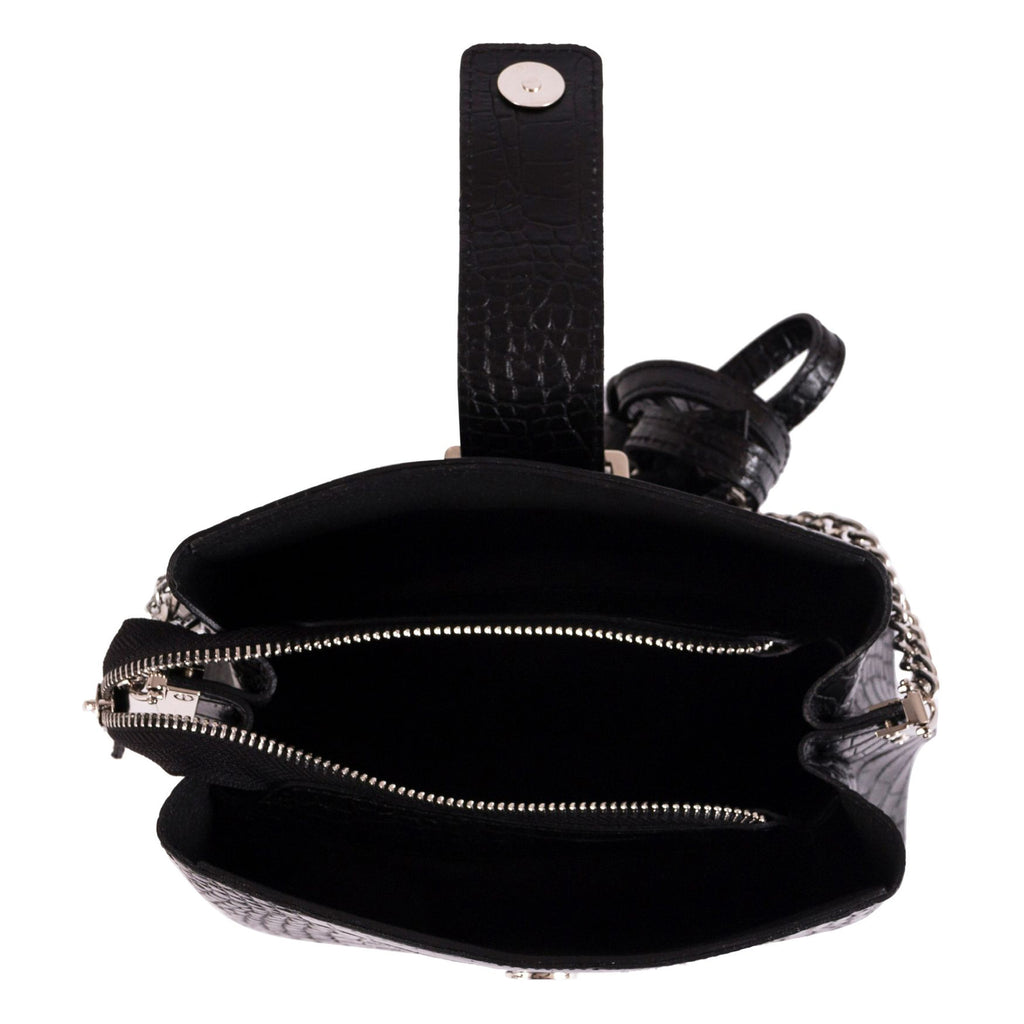 Anna Morellini - Sac à bandoulière Olivia - 100% cuir - noir