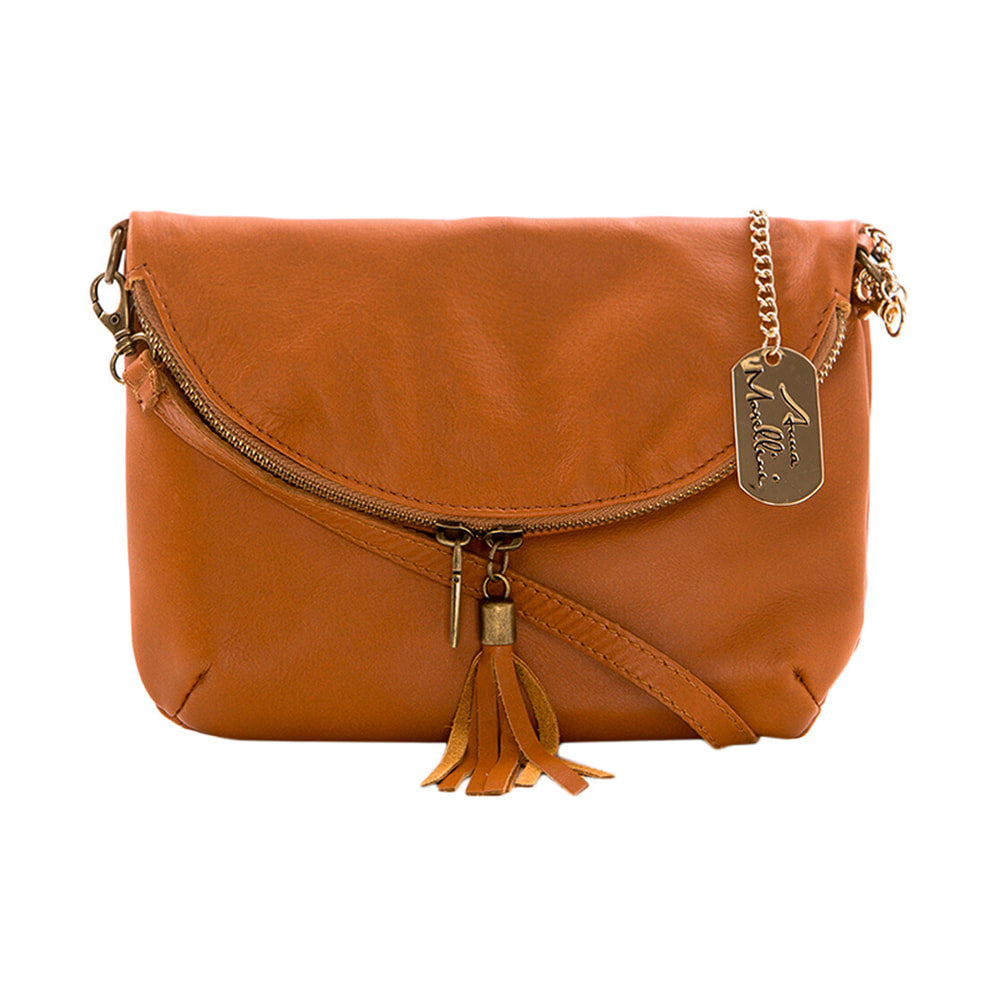 Anna Morellini - Sac à bandoulière Alice - 100% cuir - camel