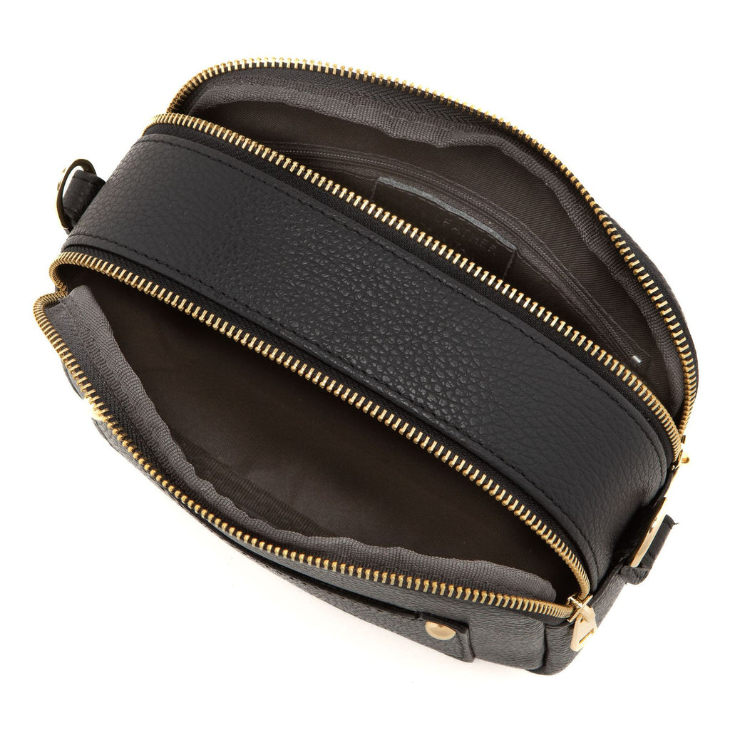 Anna Morellini - Sac à bandoulière Aldina - 100% cuir - noir