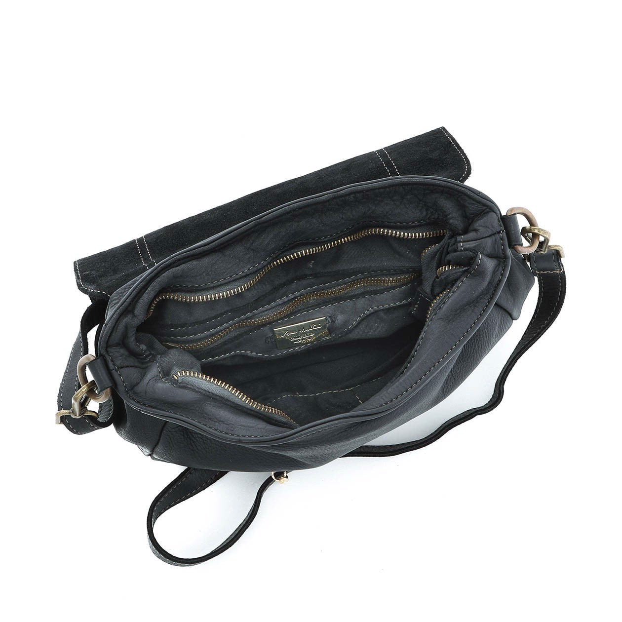 Anna Morellini - Sac à bandoulière Leandra - 100% cuir - noir