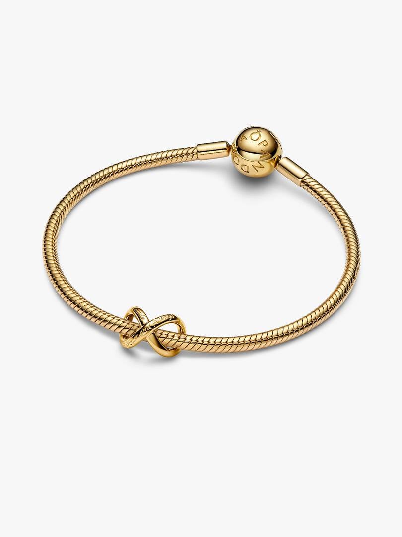 Charm Infini Forever & Always Métal doré à l'Or 14 carats