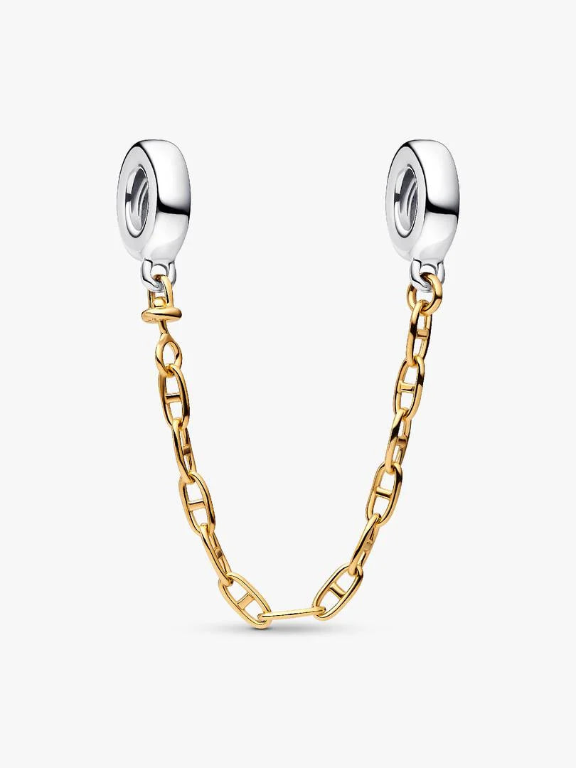 Chaîne de Confort Allongée Argent Massif, Métal doré à l'Or 14 carats