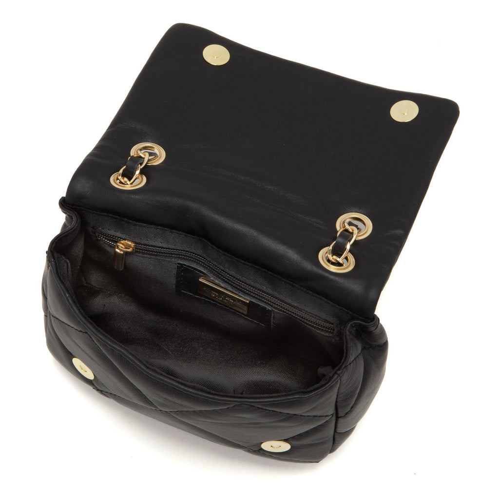 Anna Morellini - Sac à bandoulière Allegra - 100% cuir - noir