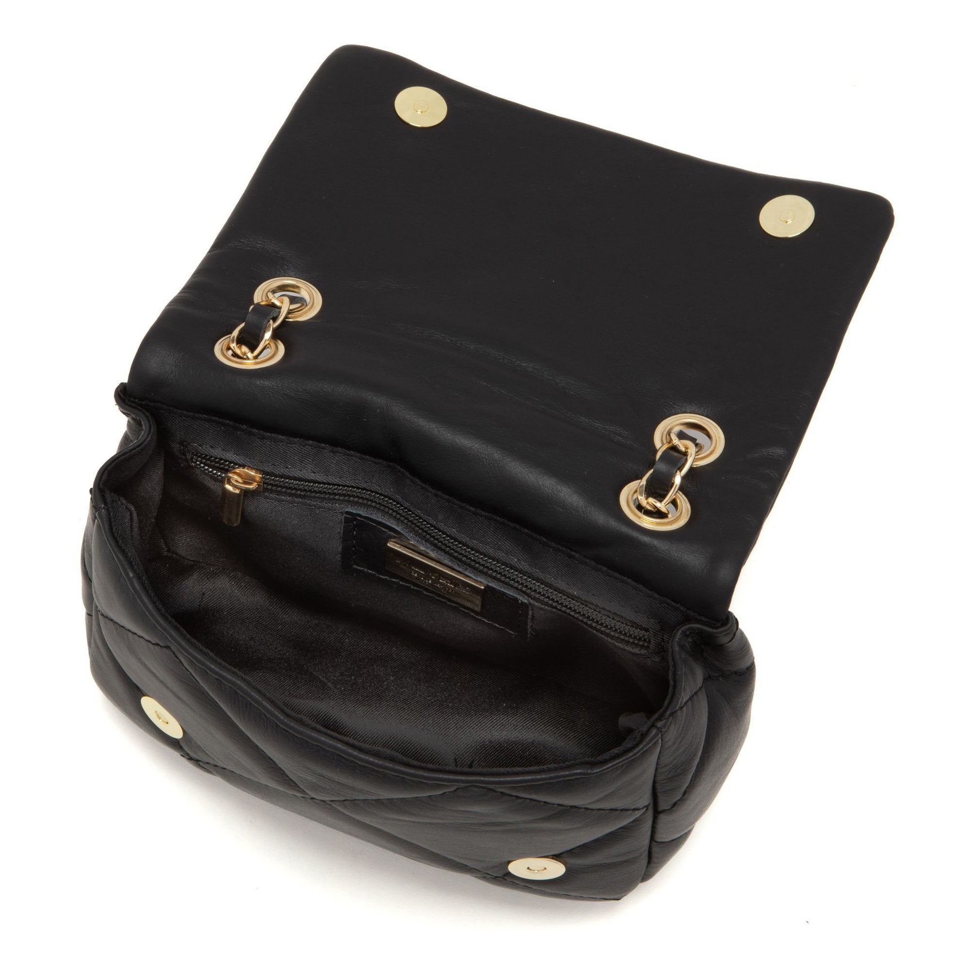 Anna Morellini - Sac à bandoulière Allegra - 100% cuir - noir