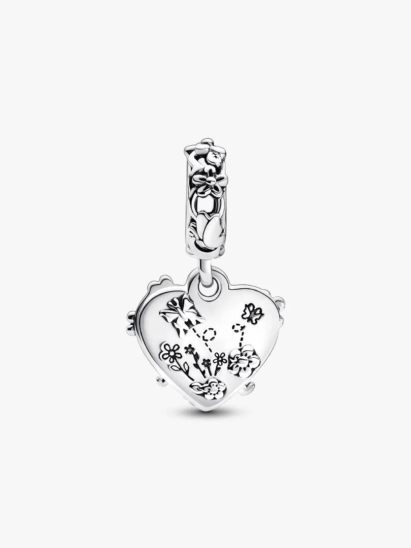 Charm Pendant Double Disney Winnie L’Ourson & Porcinet Argent Massif