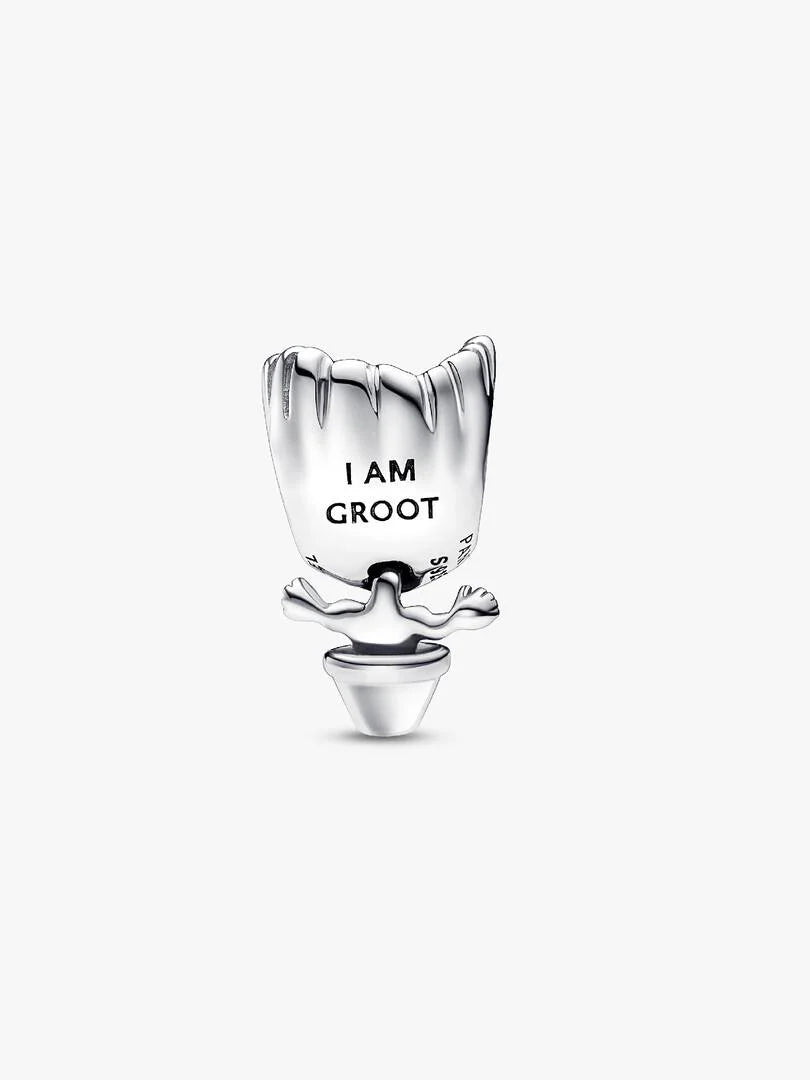Charm Marvel Les Gardiens de la Galaxie Groot Dansant Argent Massif