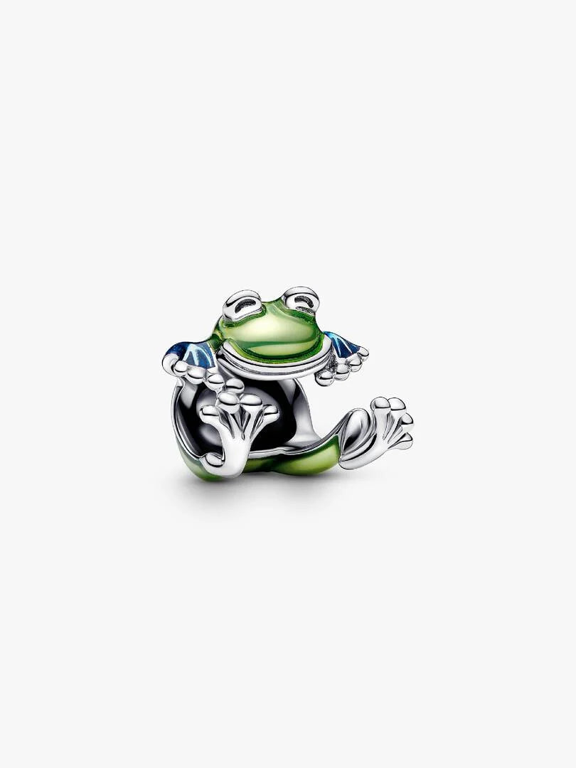 Charm Grenouille Grimpante Argent Massif