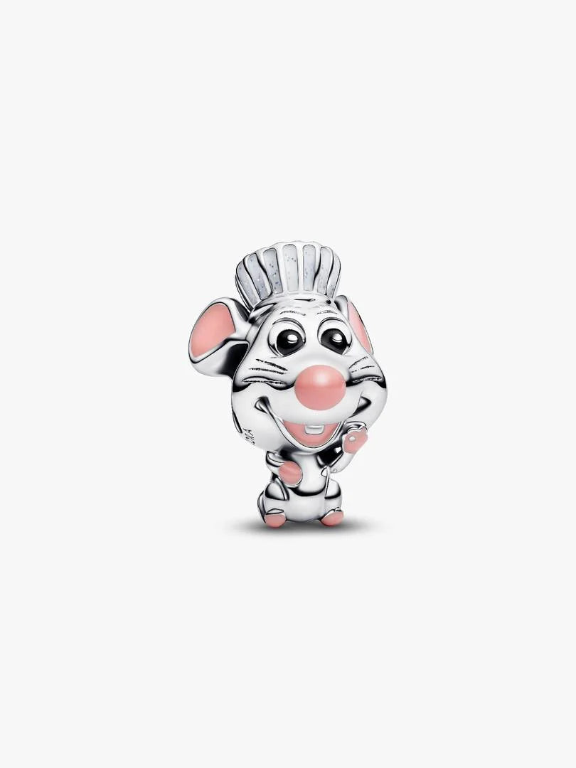 Charm Disney Pixar Ratatouille Rémy Argent Massif