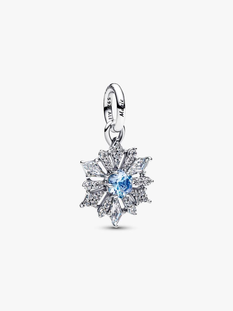 Charm Pendant Disney La Reine des Neiges Flocon de Neige Elsa Argent Massif
