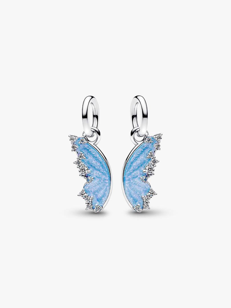 Charm Pendant Papillon Séparable Argent Massif