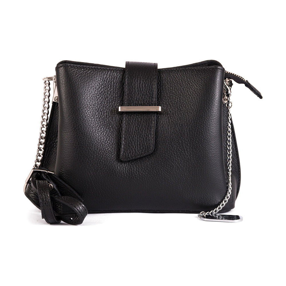 Anna Morellini - Sac à bandoulière Ciosa - 100% cuir - noir