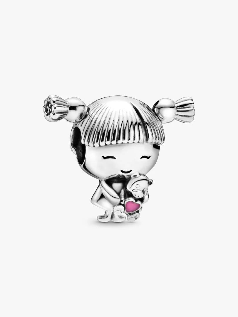 Charm Petite Fille Argent Massif