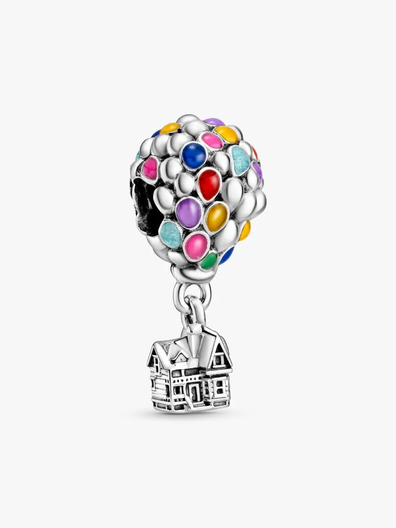Charm Disney Pixar Là-Haut Maison & Ballons Argent Massif