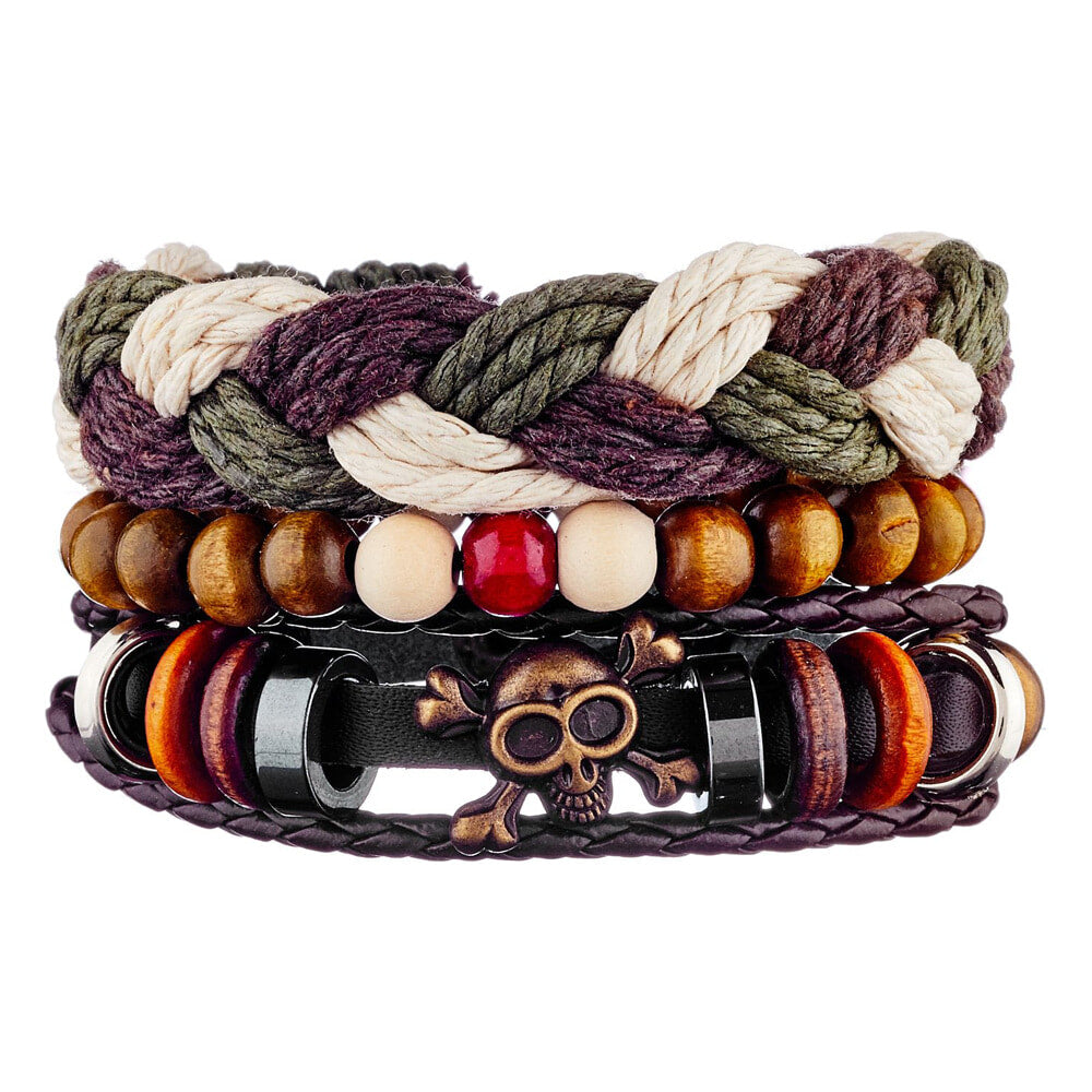 Bracelet manchette Ranelagh - cuir - marron