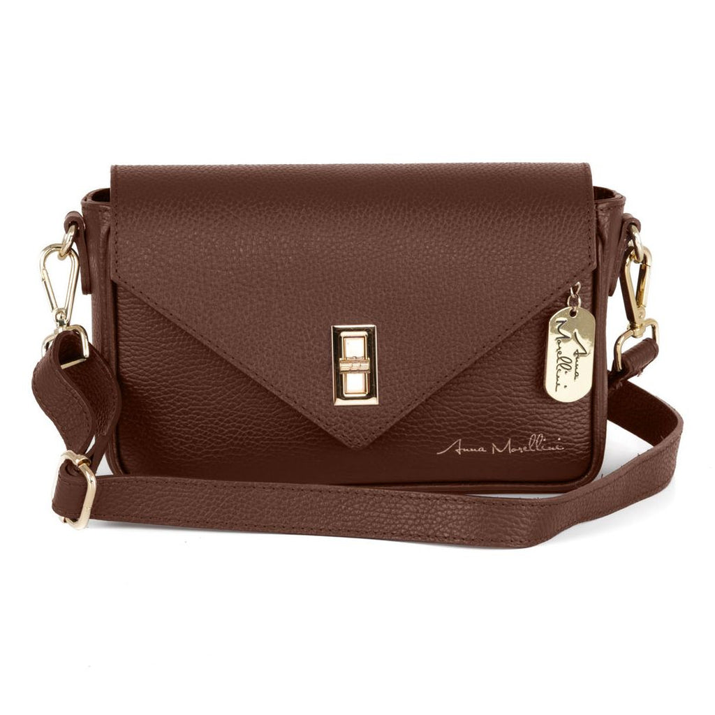Anna Morellini - Sac à bandoulière Terina - Spring Summer 2025 - cuir - marron