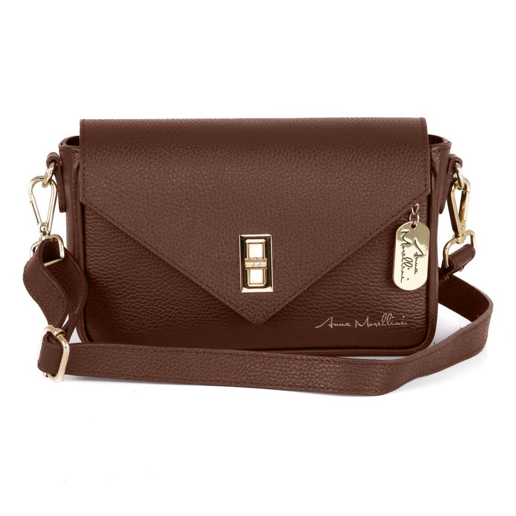 Anna Morellini - Sac à bandoulière Terina - Spring Summer 2025 - cuir - marron