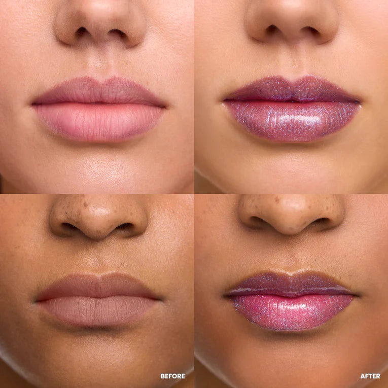 WONDER BLADING Top Gloss - Silver Glitter