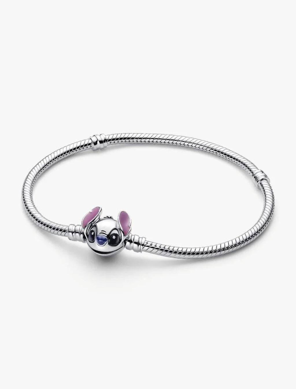Bracelet Maille Serpent Disney Stitch Argent Massif
