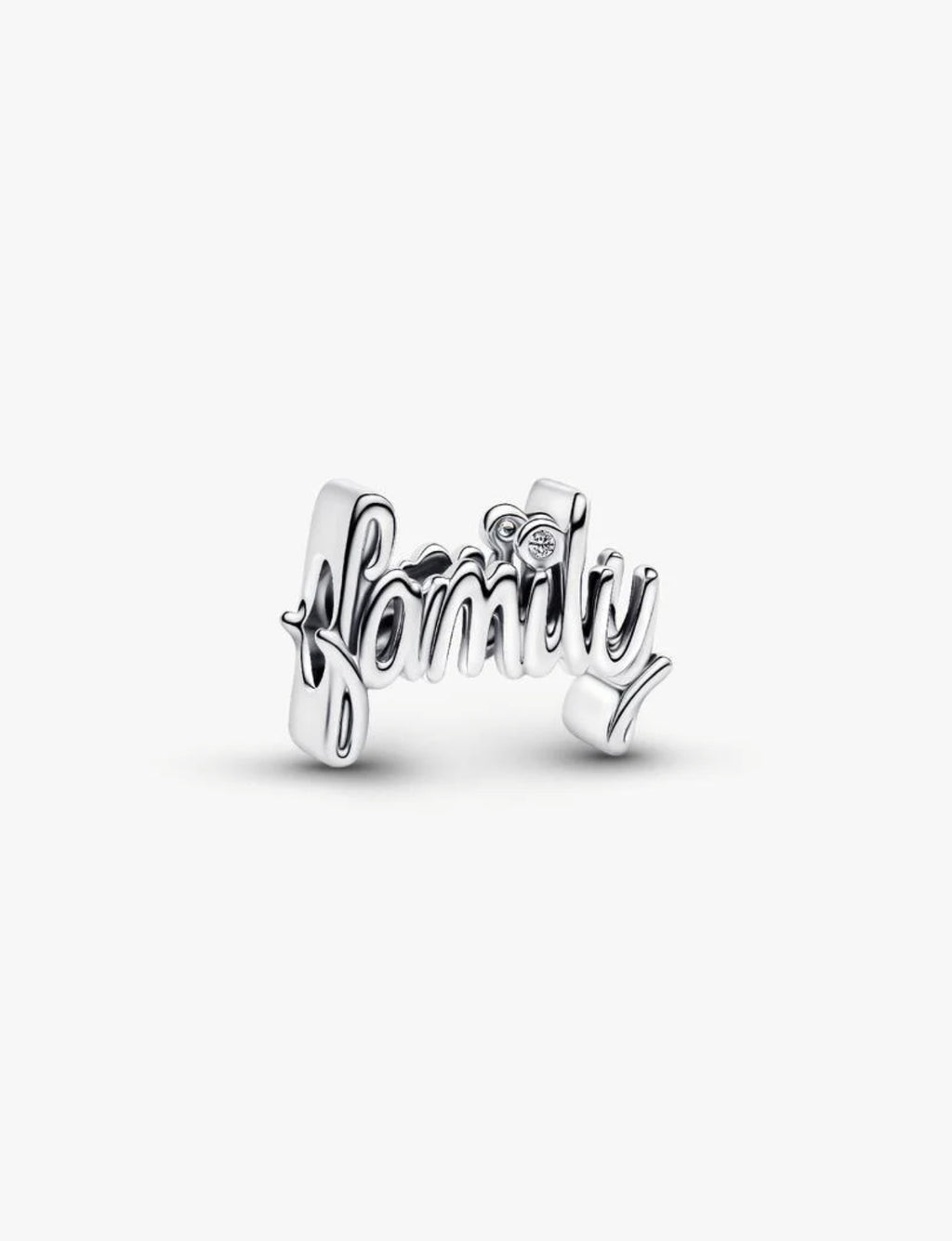 Charm Family en Lettres Cursives Argent Massif