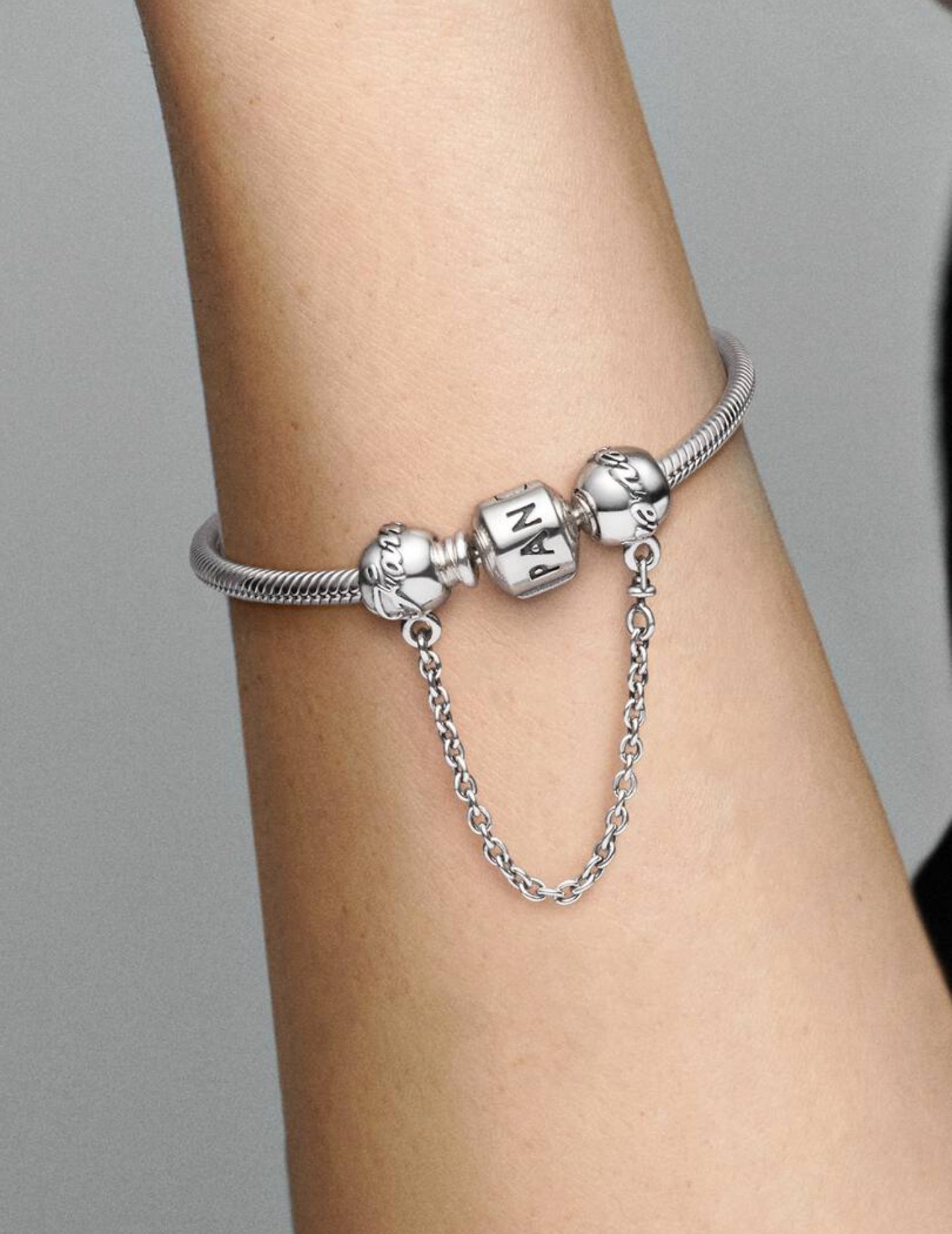 Charm Chaîne de Confort La Famille Pour Toujours Argent Massif