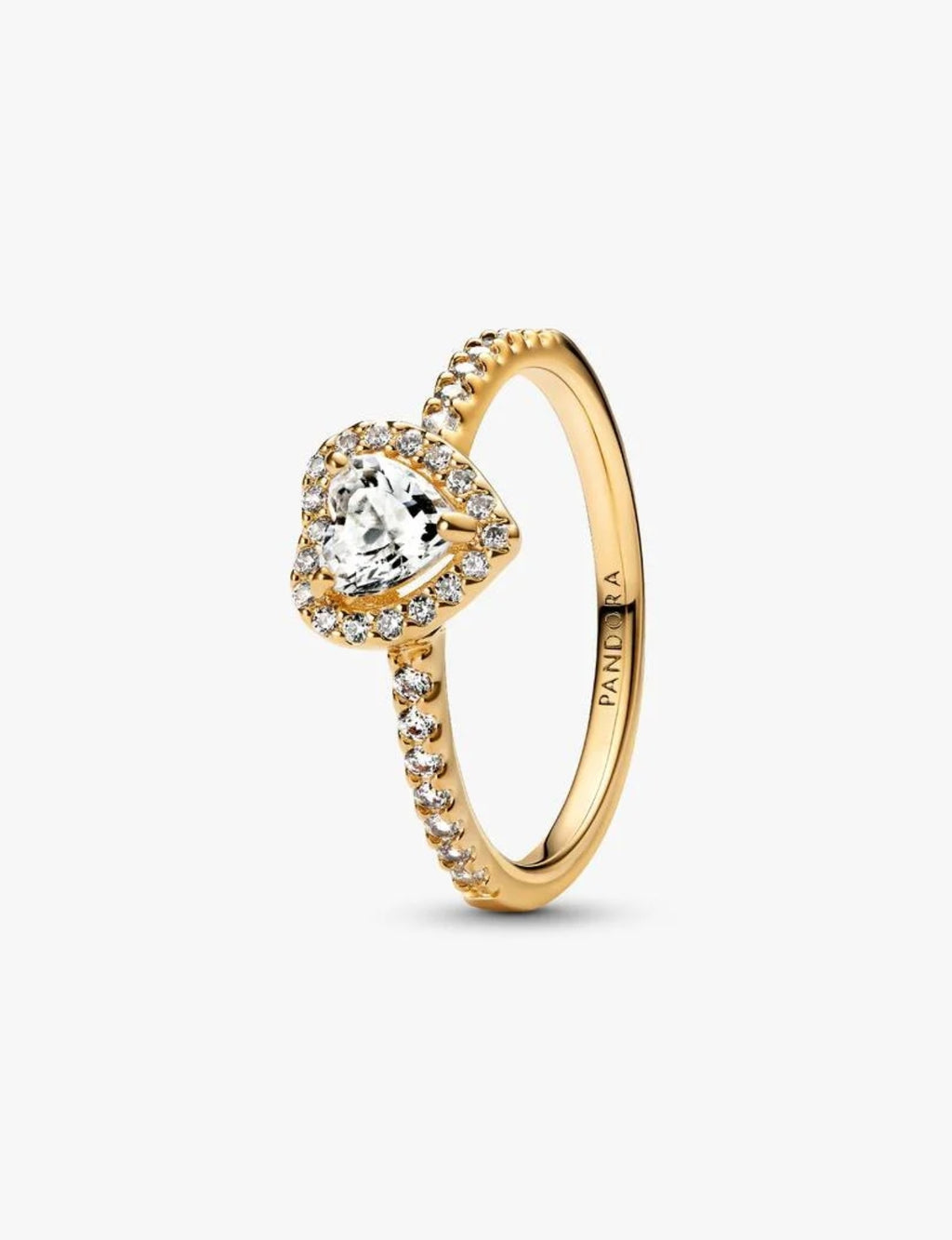 Bague Cœur Surélevé Métal doré à l'Or 14 carats