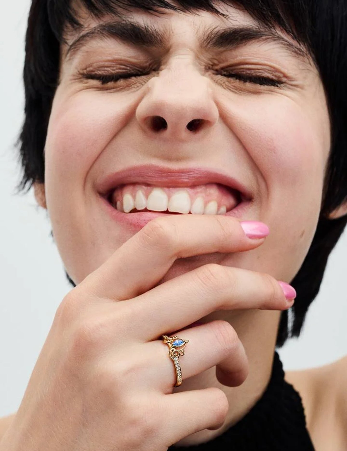 Bague Disney Carrosse de Cendrillon Métal doré à l'Or 14 carats