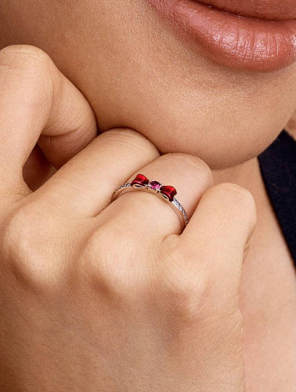 Bague Nœud Princesse Disney Blanche-Neige Argent Massif